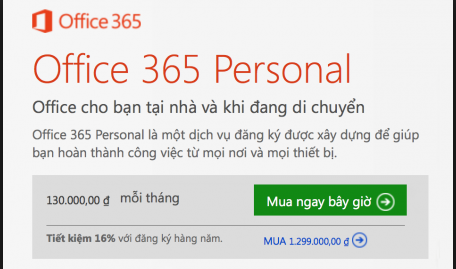 Microsoft ra mắt sản phẩm Office 365 Personal mới nhất tại Việt Nam